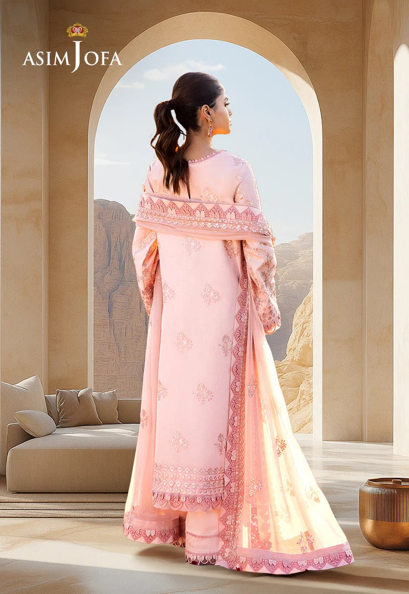 LAWN - ASIM JOFA - LUXURY EMBROIDERED LAWN - AJELL-15 - (SALE)