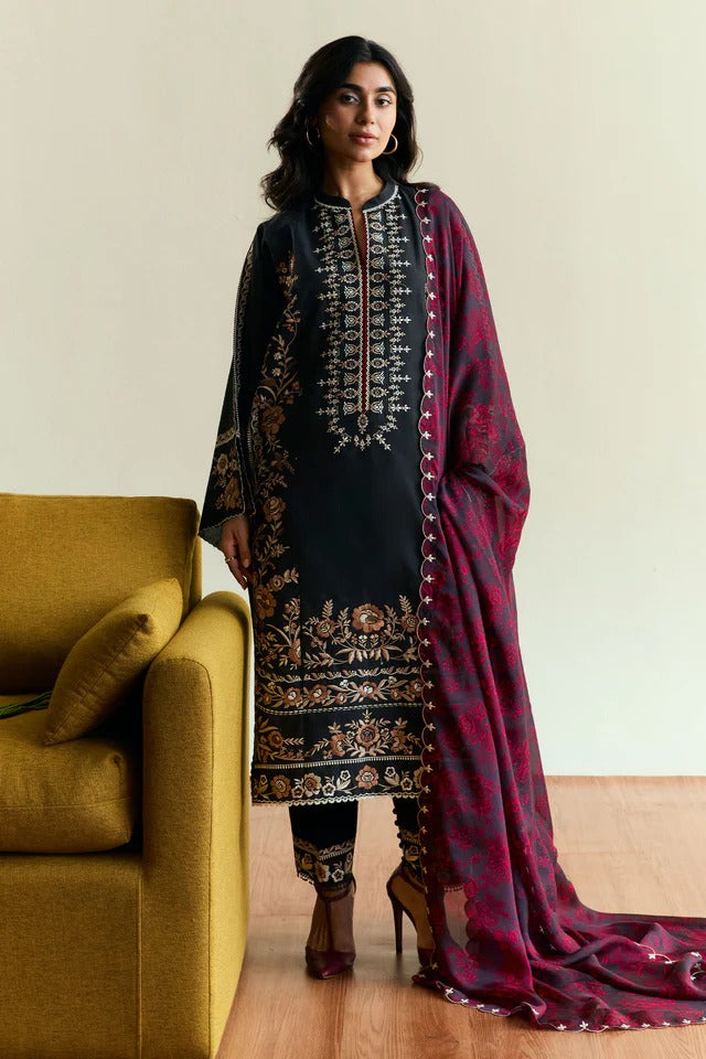 LAWN - ZARA SHAHJAHAN - COCO - VELOUR-D2 - (SALE)