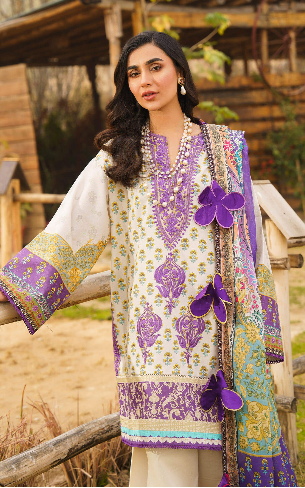 LAWN - ASIFA NABEEL - MERAKI (VOL 1) - ALYSSA U141M017 - (SALE)