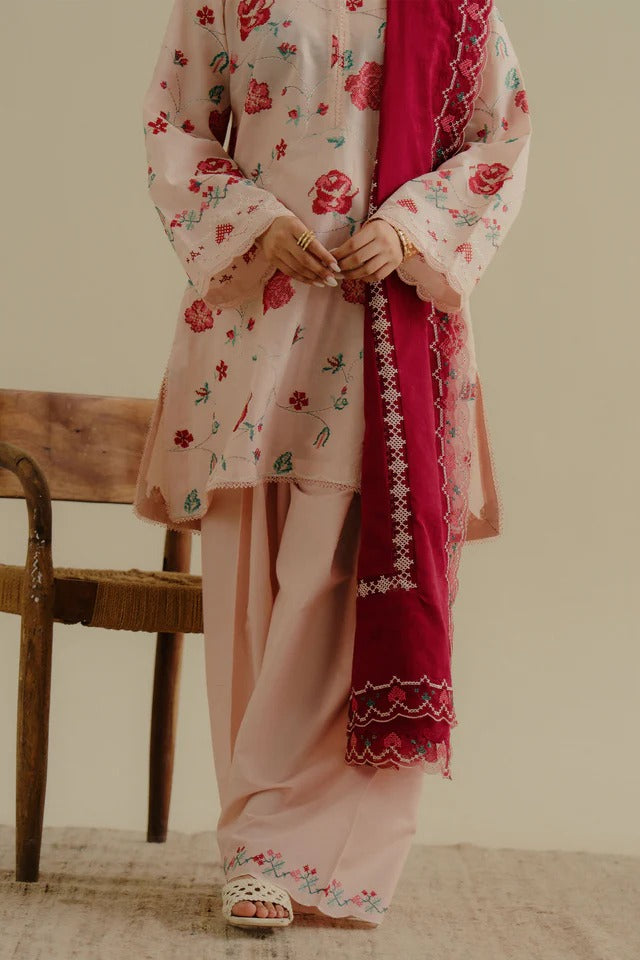 LAWN - ZARA SHAHJAHAN - COCO LAWN'25 - ZUFRA-6A - (SALE)