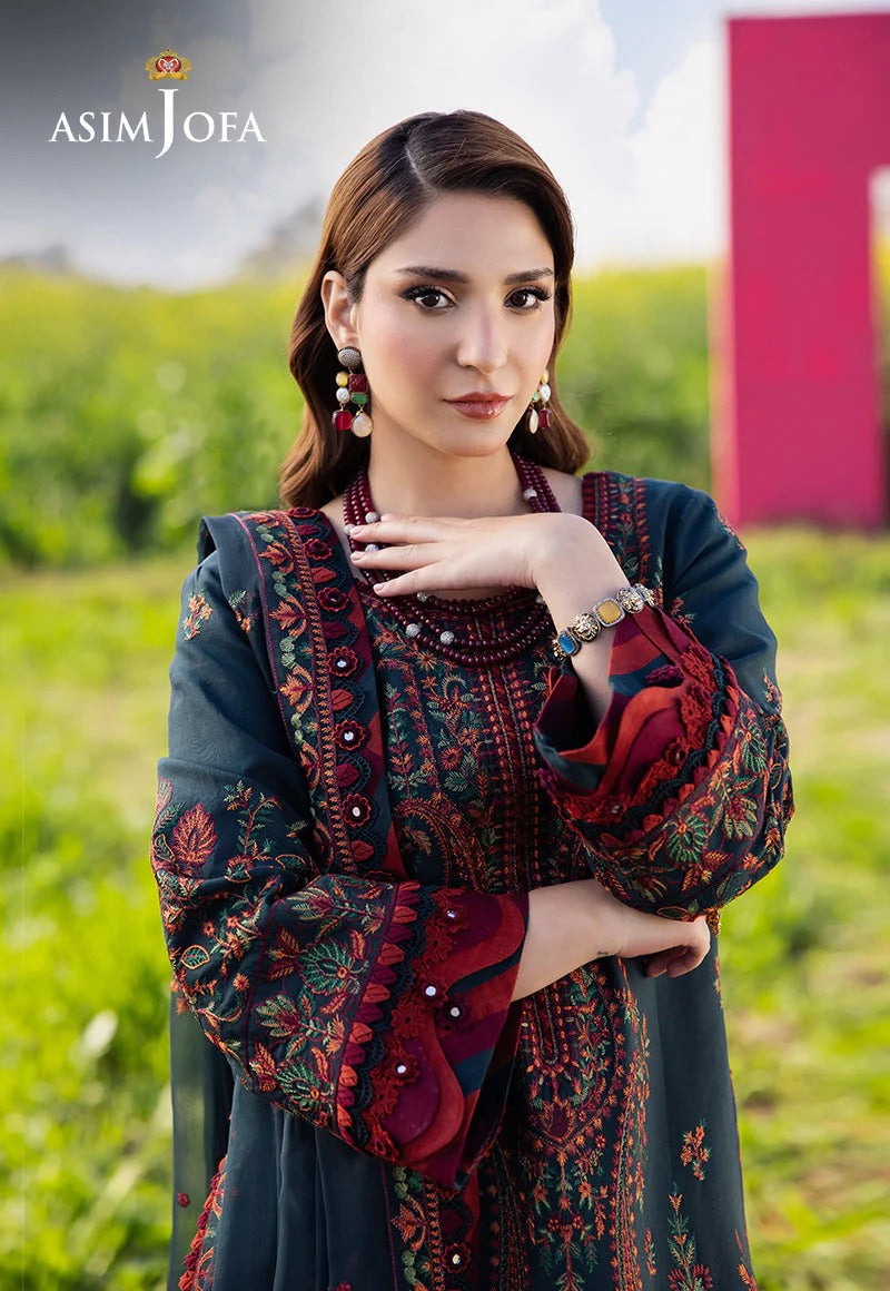 LAWN - ASIM JOFA - LUXURY LAWN - AJELL-04 - (SALE)