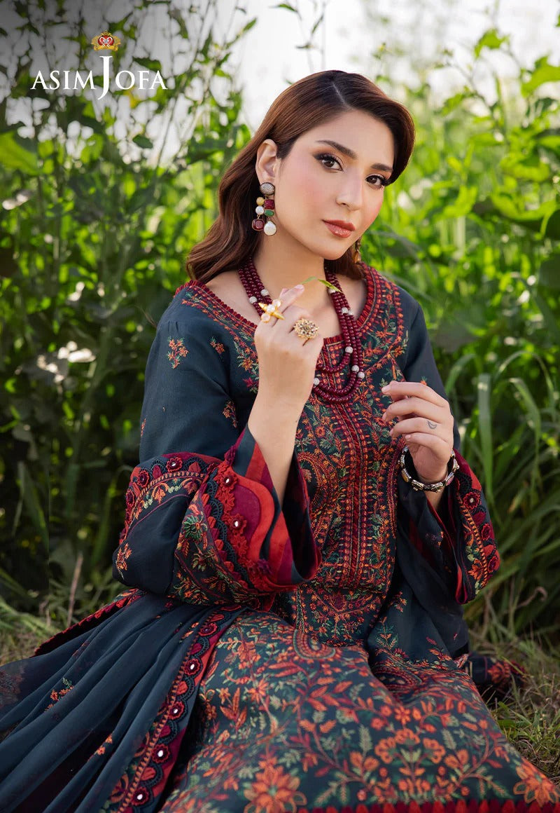 LAWN - ASIM JOFA - LUXURY LAWN - AJELL-04 - (SALE)