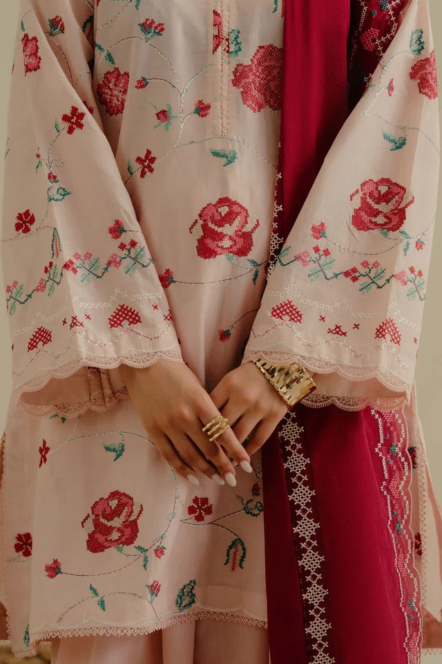 LAWN - ZARA SHAHJAHAN - COCO LAWN'25 - ZUFRA-6A - (SALE)