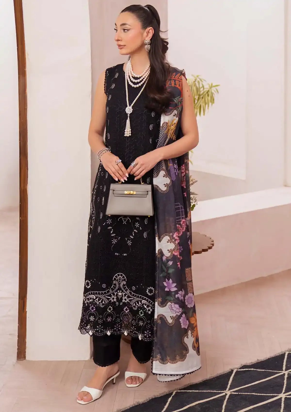 LAWN - NEESHAY - SYMPHONY (VOL II) LUXURY LAWN'25 - INKSTONE - (SALE)