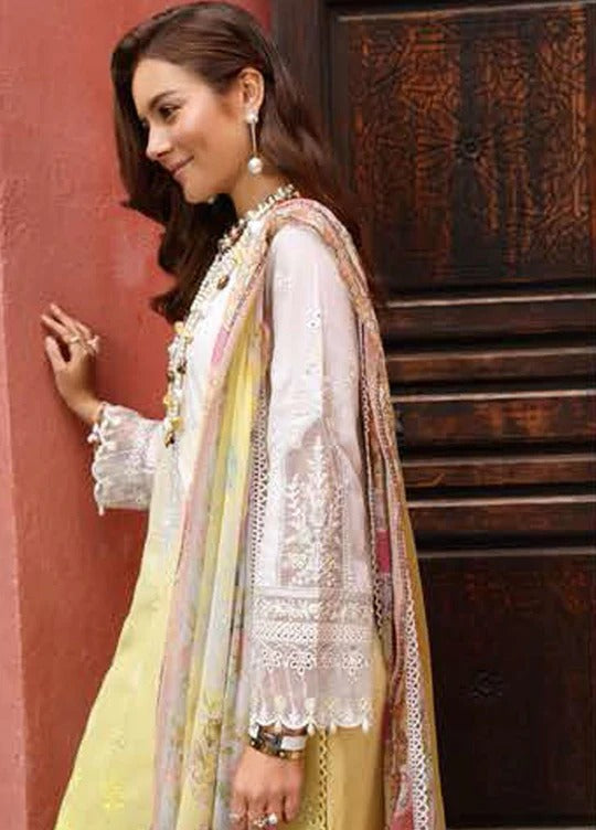 LAWN - NOOR BY SAADIA ASAD - CHIKANKARI LAWN'23 - D7-A - (SALE)
