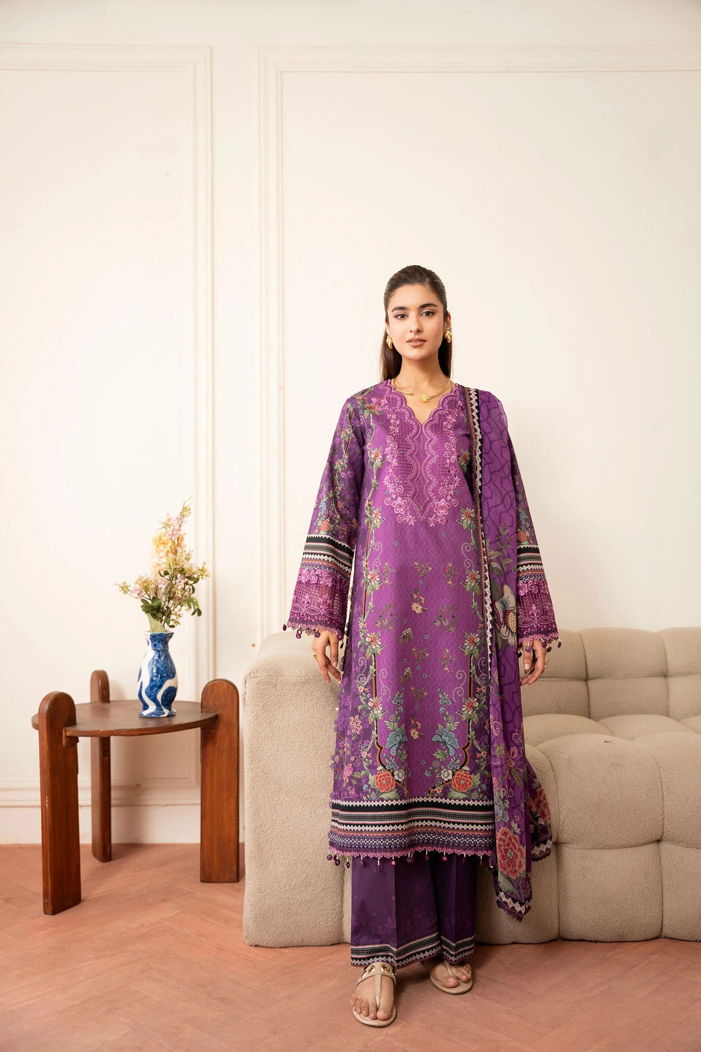 LAWN - CORAL - SERENE PRINTKARI'26 - CS -03-A