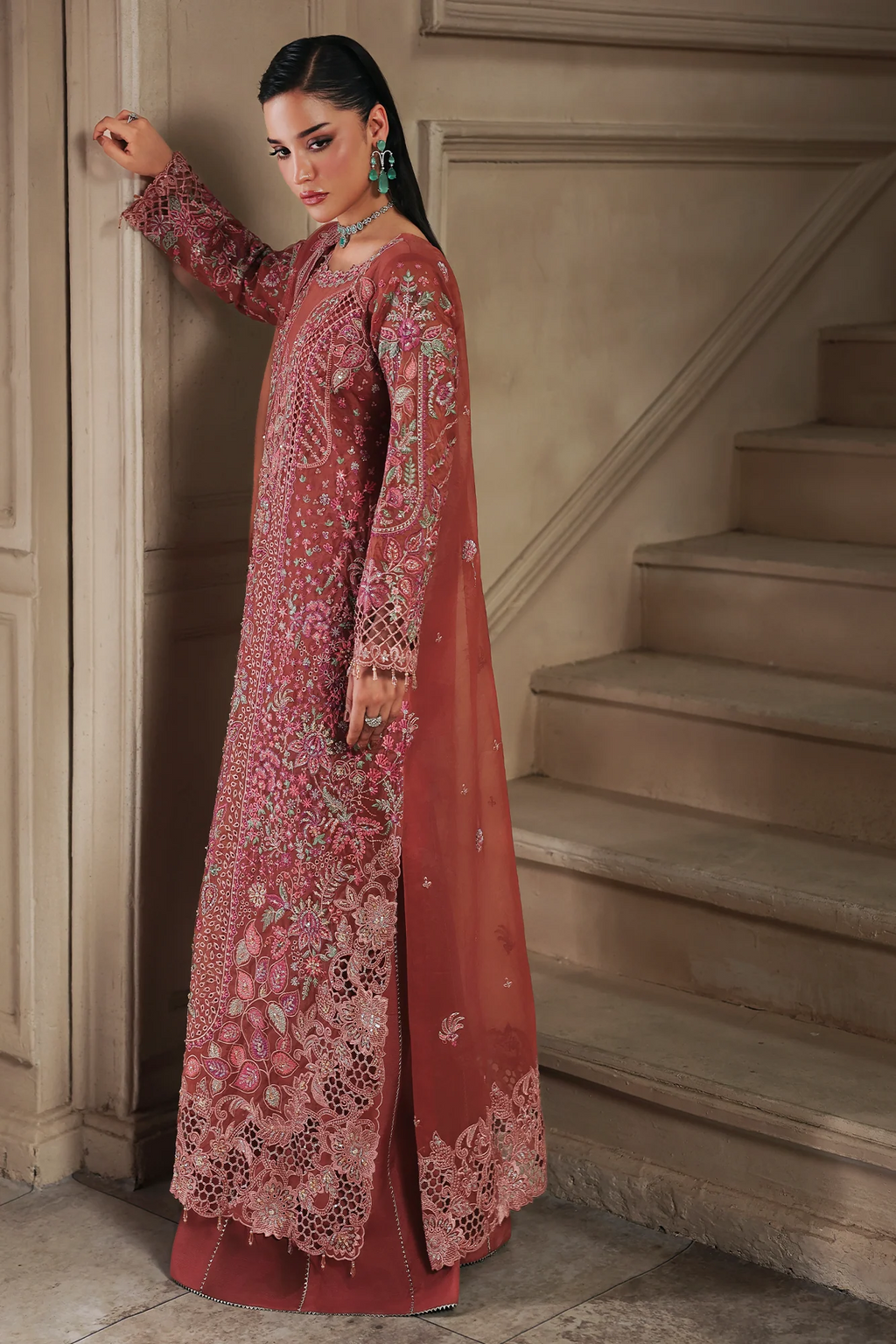 ORGANZA - RAJ BARI - SAGE FORMAL - AMELY