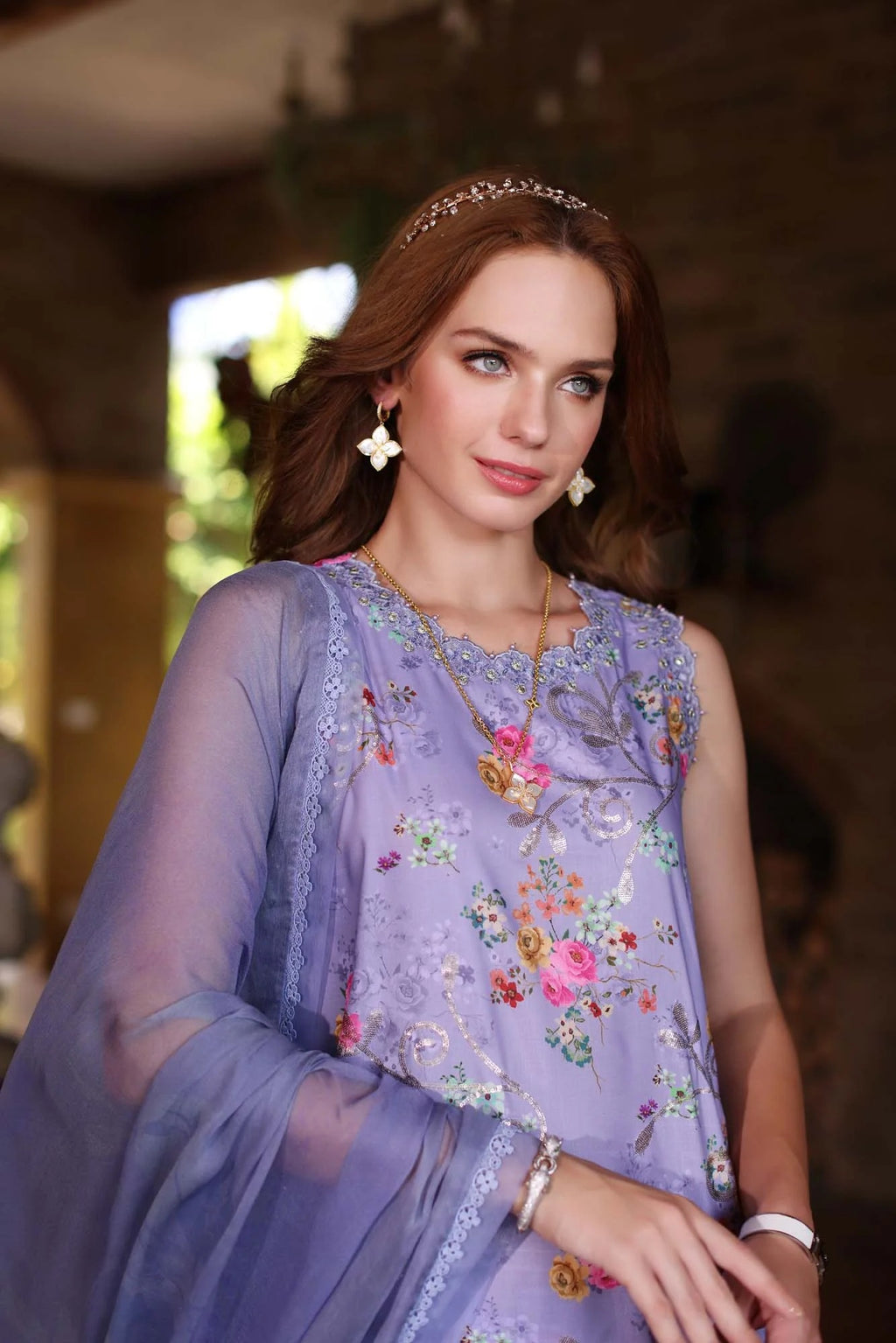LAWN - NOOR BY SAADIA ASAD - EID LUXURY PRINTKARI'24 - D1-10 - (SALE)