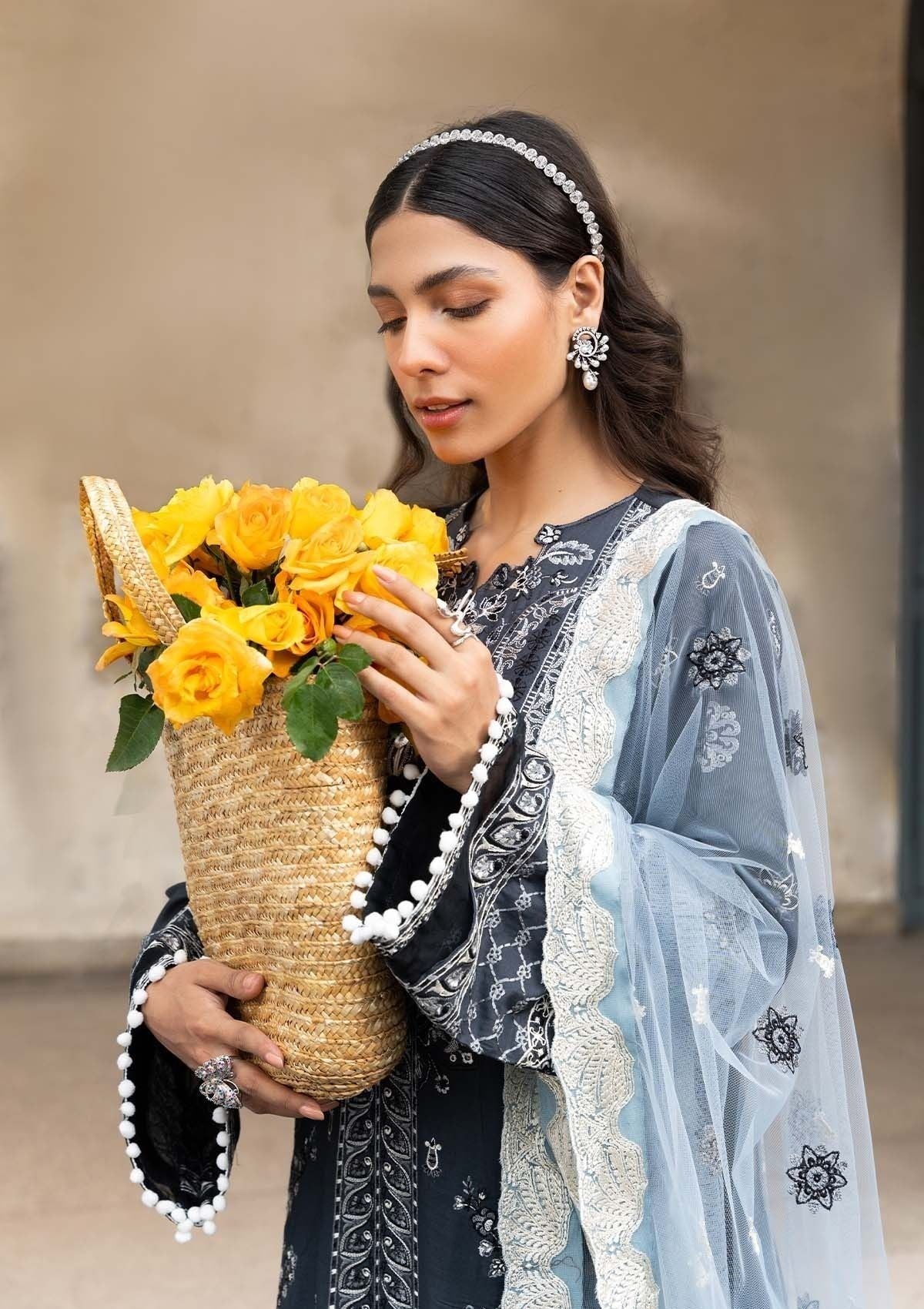 LAWN - AIK AWN - MEENAKARI - LOOK 10 - (SALE)