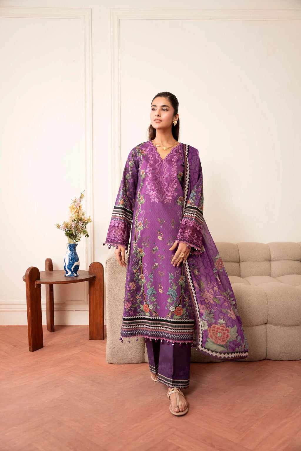 LAWN - CORAL - SERENE PRINTKARI'26 - CS -03-A