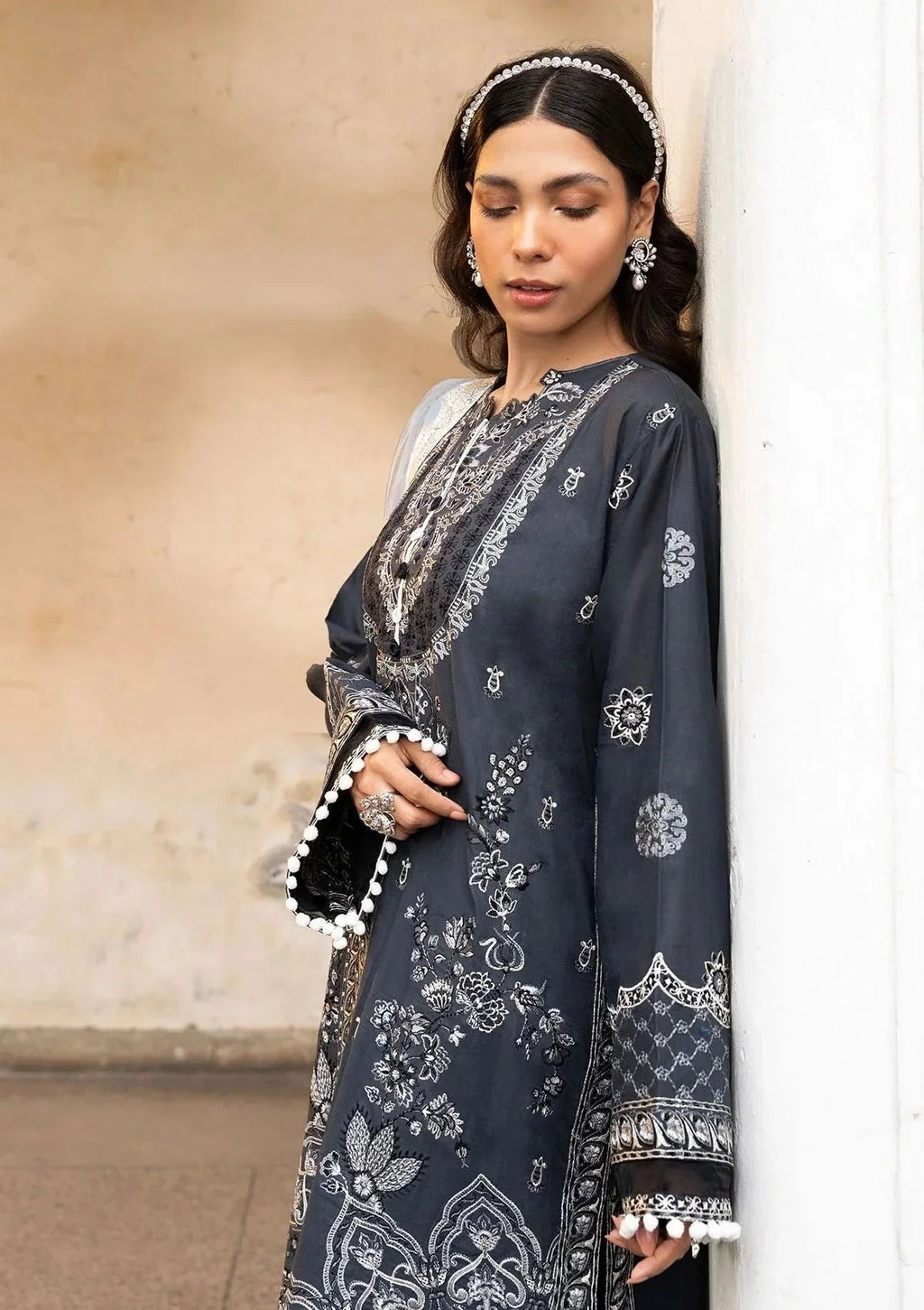 LAWN - AIK AWN - MEENAKARI - LOOK 10 - (SALE)