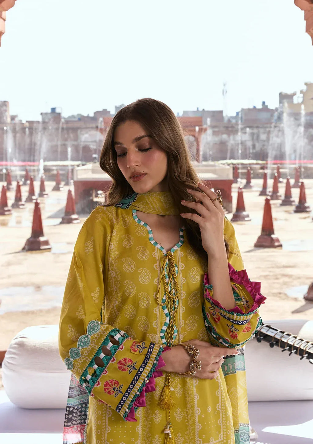 LAWN - KAHF - PRINTS CHIFFON COLLECTION '26 - KPS-8A ZARAFSHAN