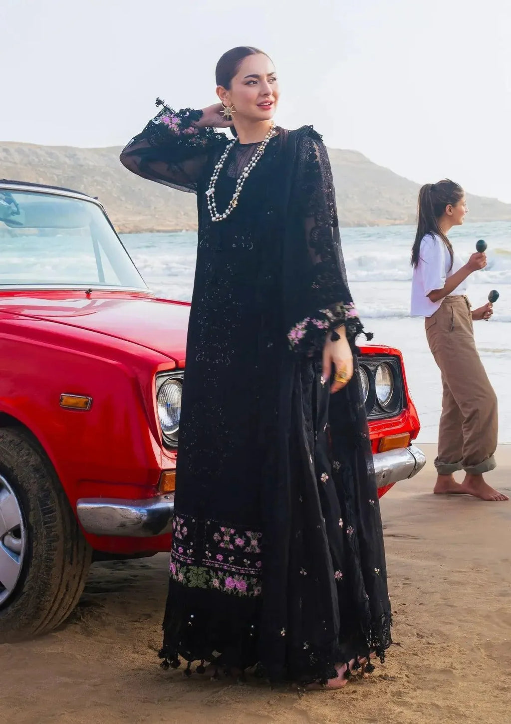 LAWN - ELAF - LUXURY EMBROIDERED LAWN - EHK-01A Mahnoor -(SALE)
