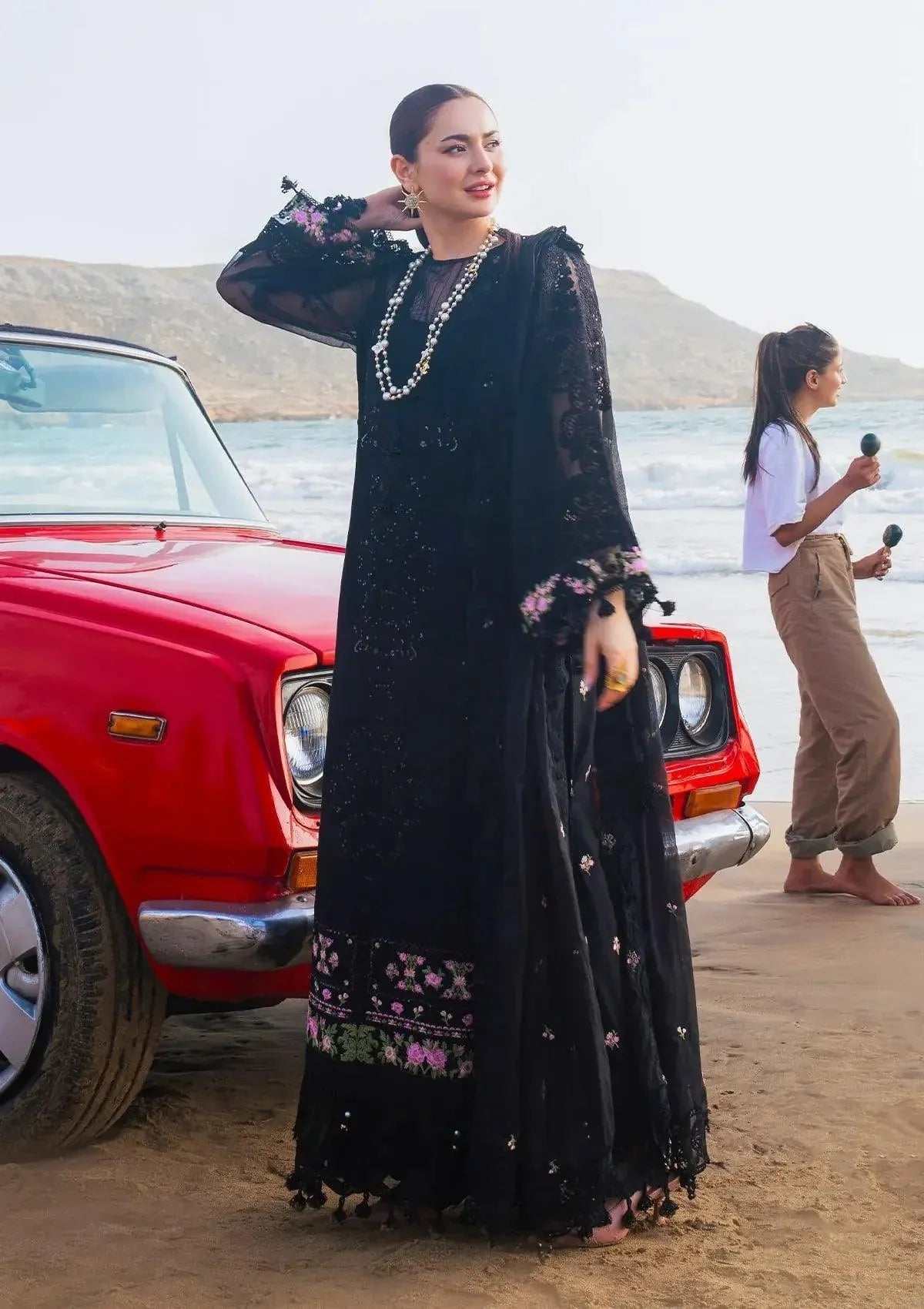 LAWN - ELAF - LUXURY EMBROIDERED LAWN - EHK-01A Mahnoor -(SALE)