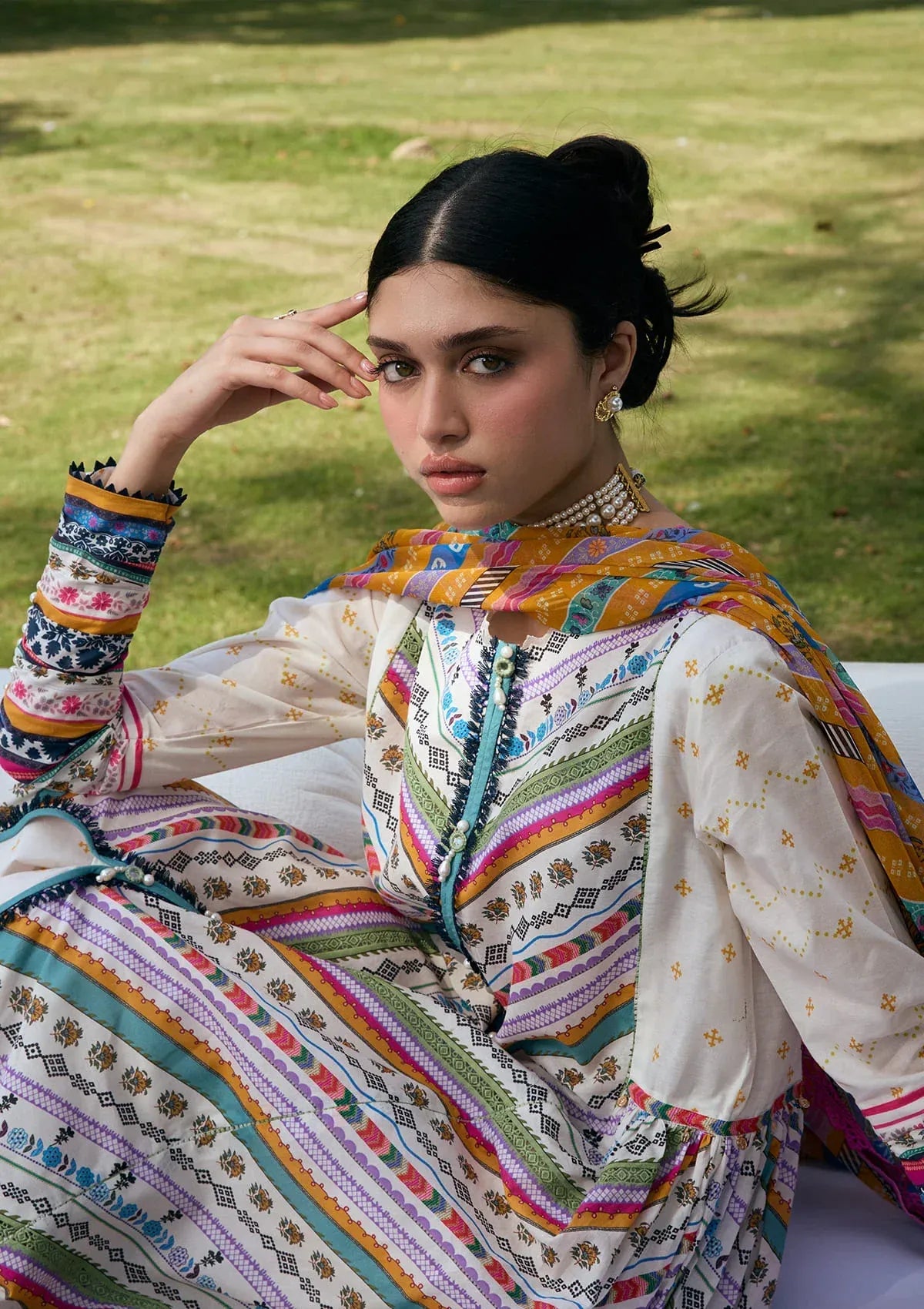 LAWN - KAHF - PRINTS CHIFFON COLLECTION '26 - KPS-2A YASMEEN