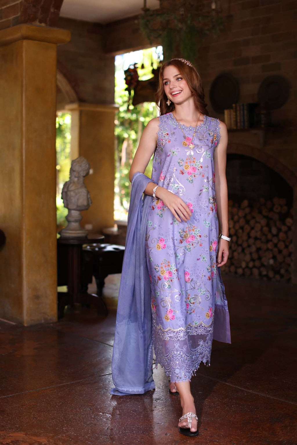 LAWN - NOOR BY SAADIA ASAD - EID LUXURY PRINTKARI'24 - D1-10 - (SALE)