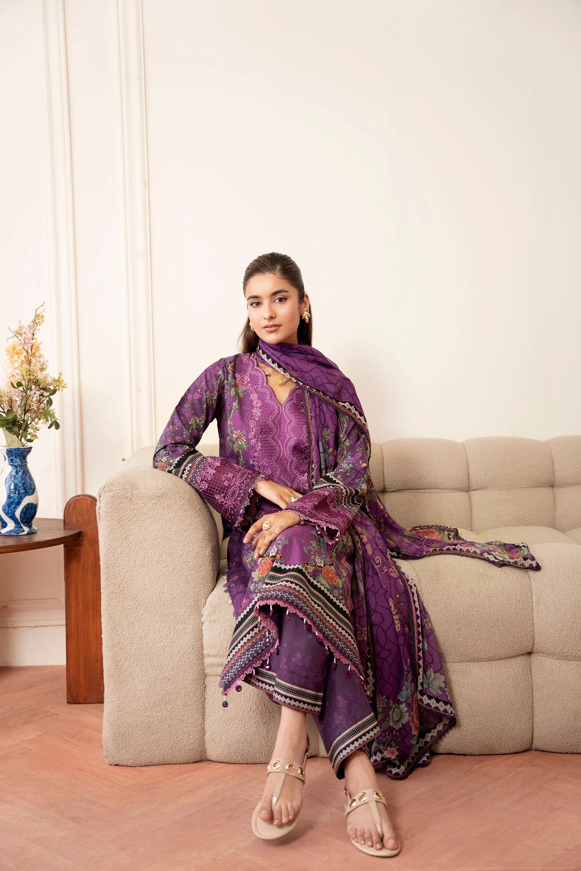 LAWN - CORAL - SERENE PRINTKARI'26 - CS -03-A