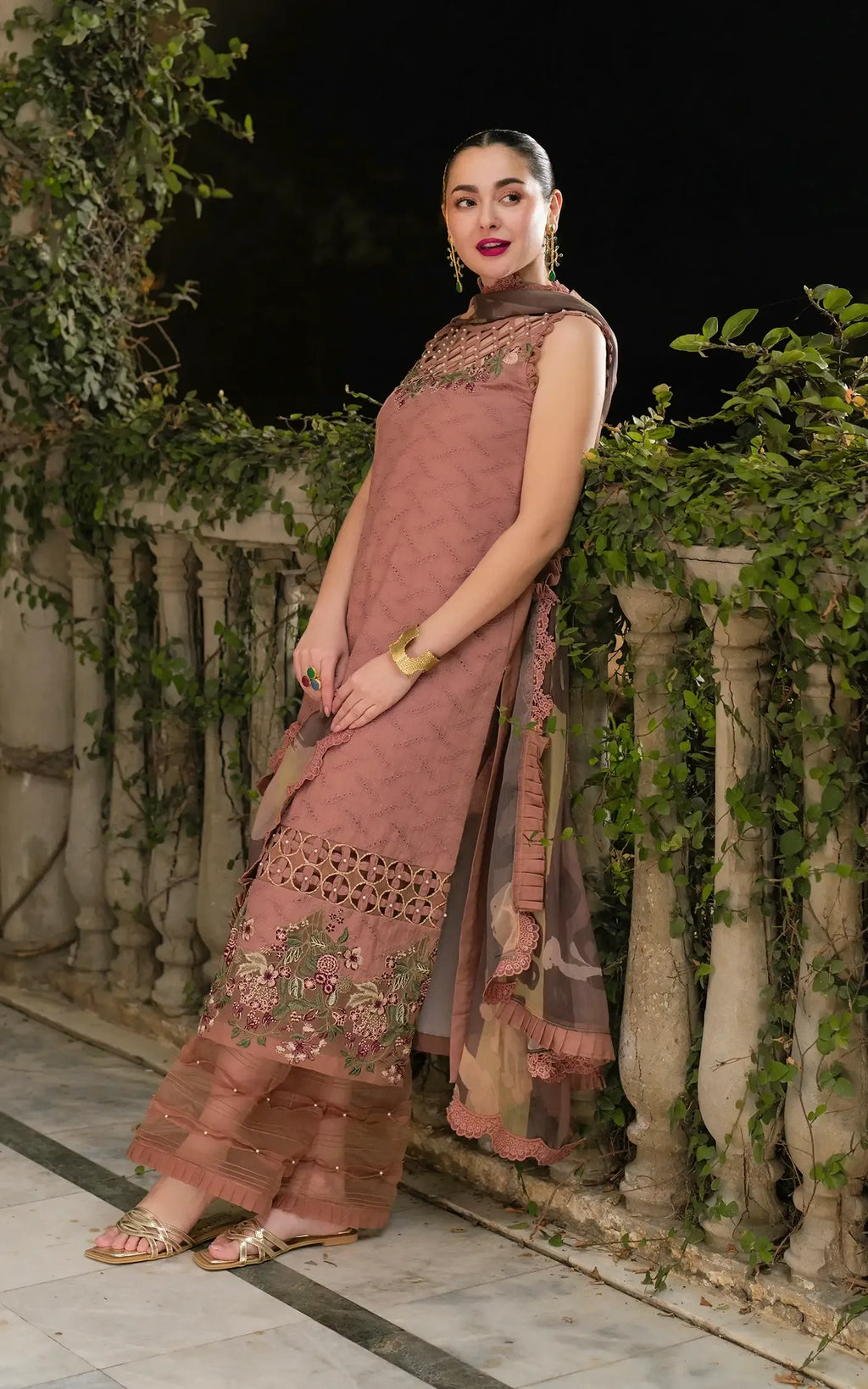 LAWN - ASIFA NABEEL - GILKARI - SAFFRON DAY GKL-04 - (SALE)