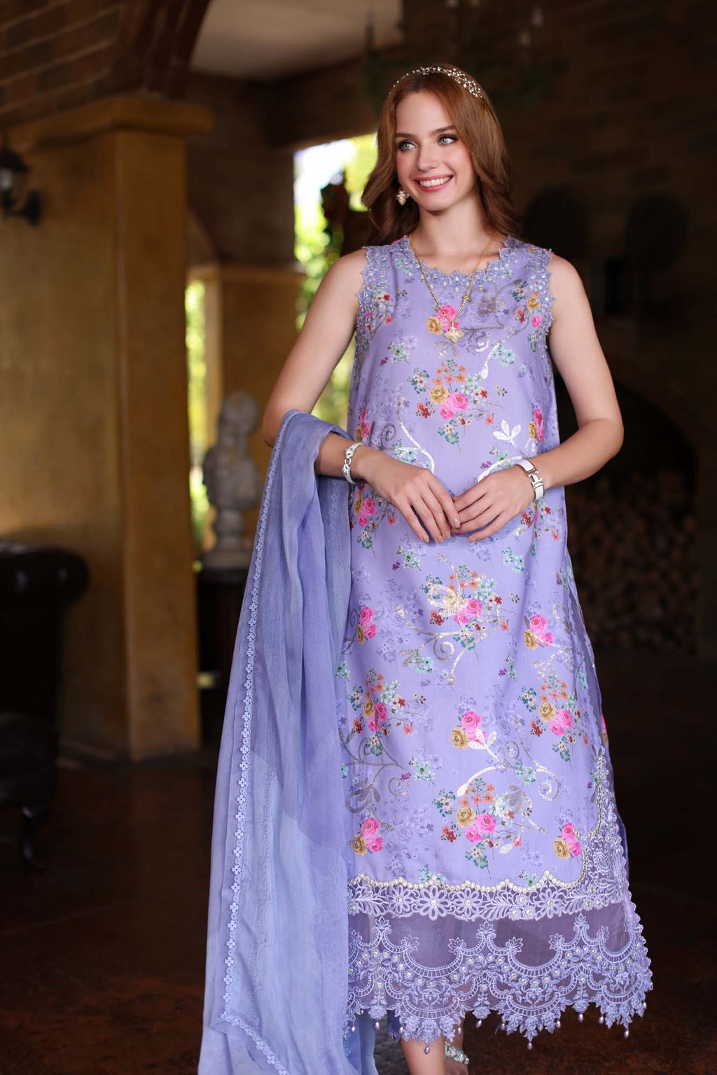 LAWN - NOOR BY SAADIA ASAD - EID LUXURY PRINTKARI'24 - D1-10 - (SALE)