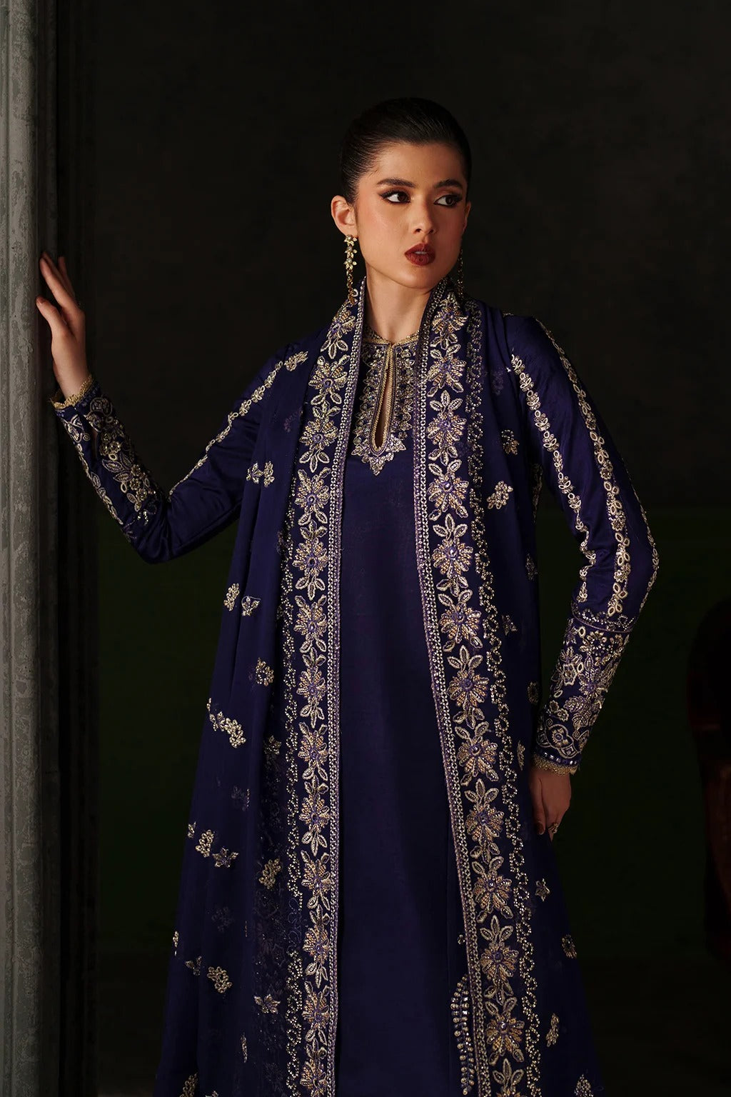 RAW SILK - EMAAN ADEEL - VERVE EDIT - AZURE SAPPHIRE