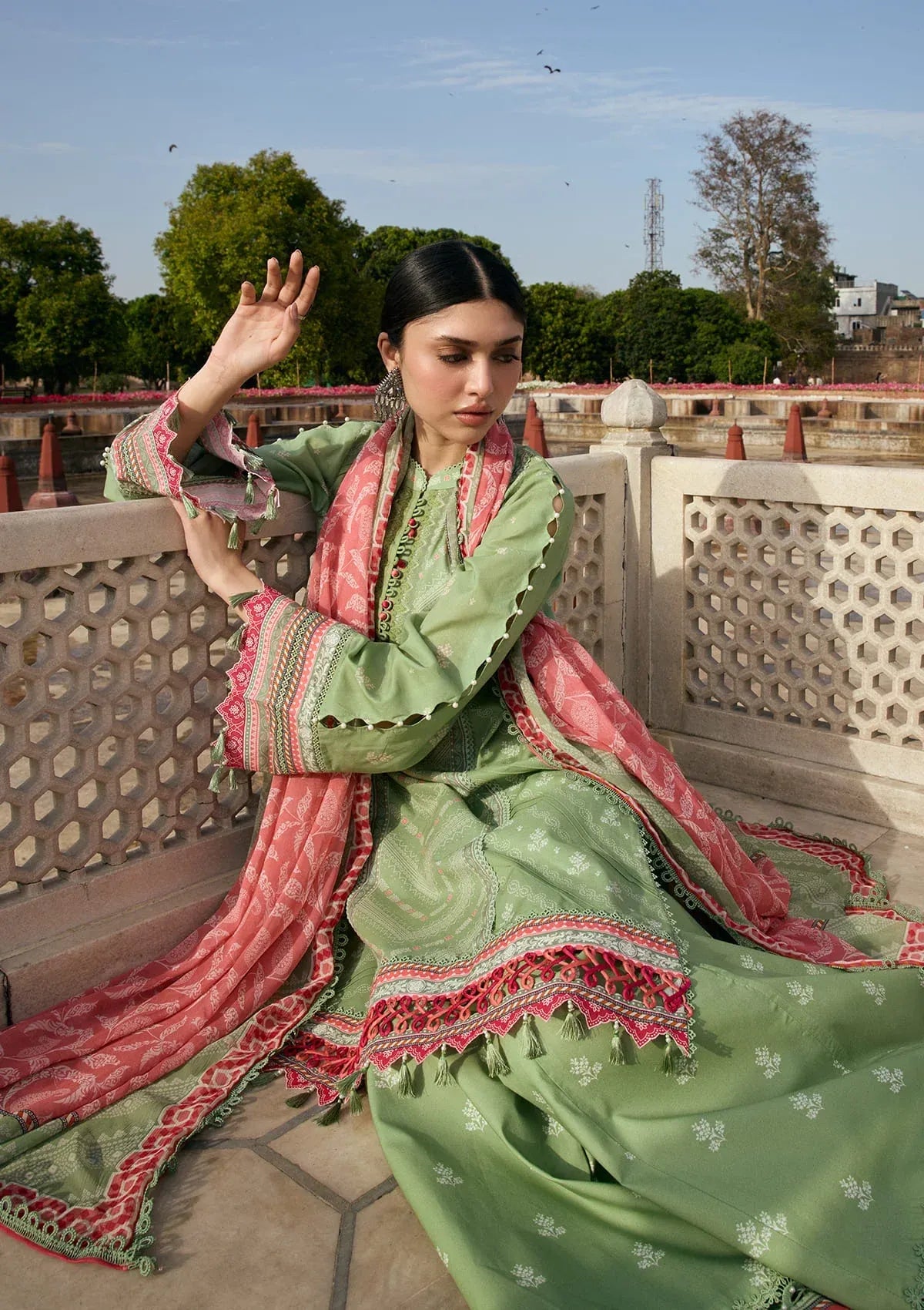 LAWN - KAHF - PRINTS CHIFFON COLLECTION '26 - KPS-6B GUL-BAHAR