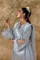 LAWN - AKBAR ASLAM - ELEA LAWN' 26 - SAFFRON