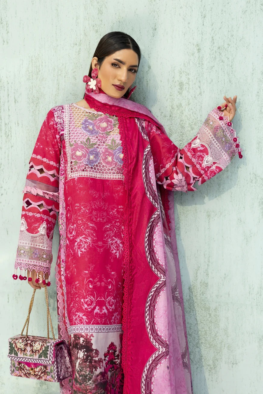 LAWN - PARISHAY  - IVY BLOOM - IB-14 - 3 PC LAWN