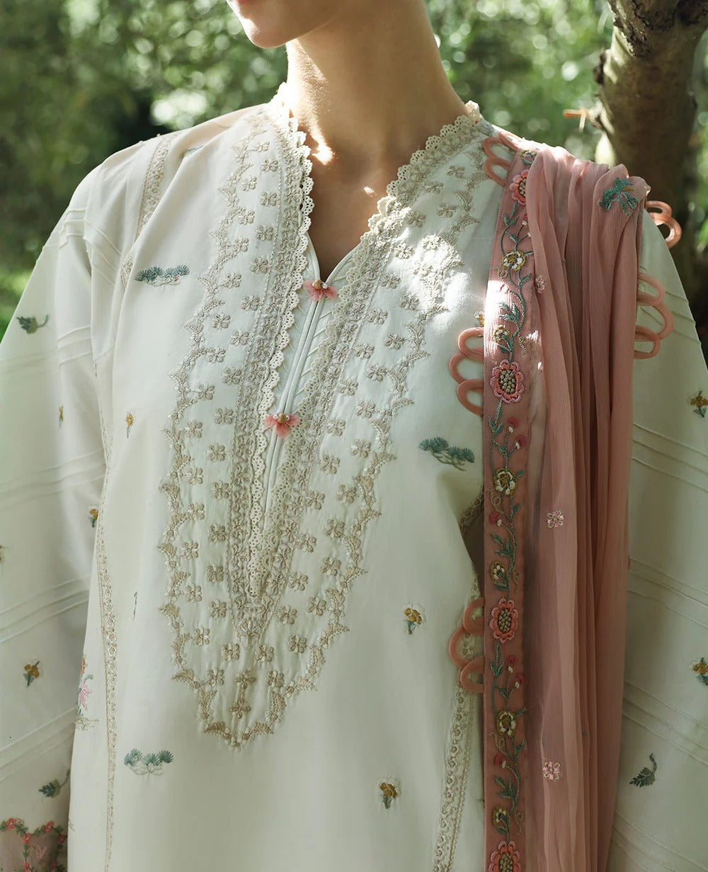 LAWN - REPUBLIC WOMENWEAR - AYLIN SUMMER LAWN'24 - CAMELLIA (D3-B) - (SALE)