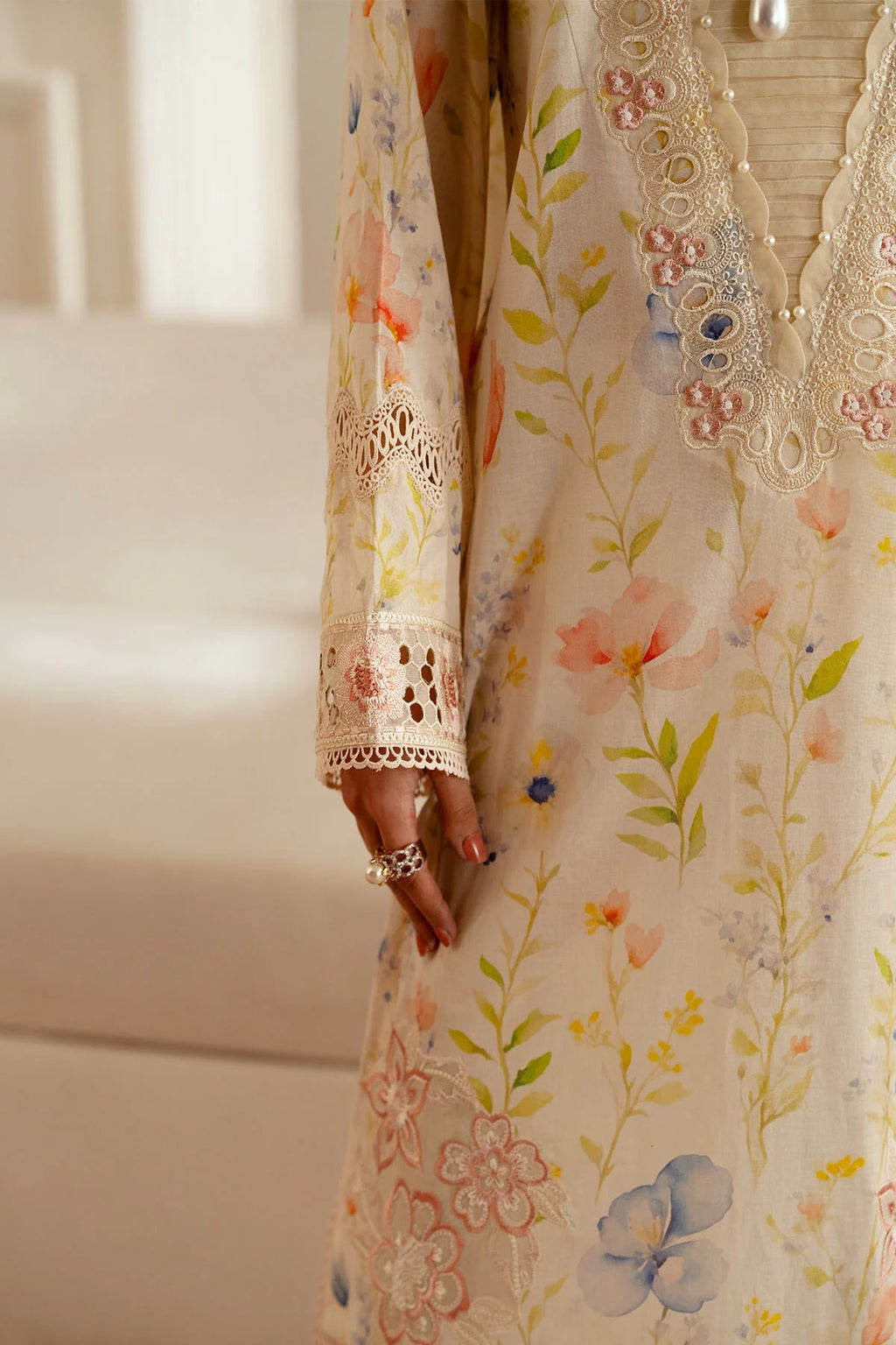 Lawn - Nureh - Feya - Embroidered 26 - FE-02