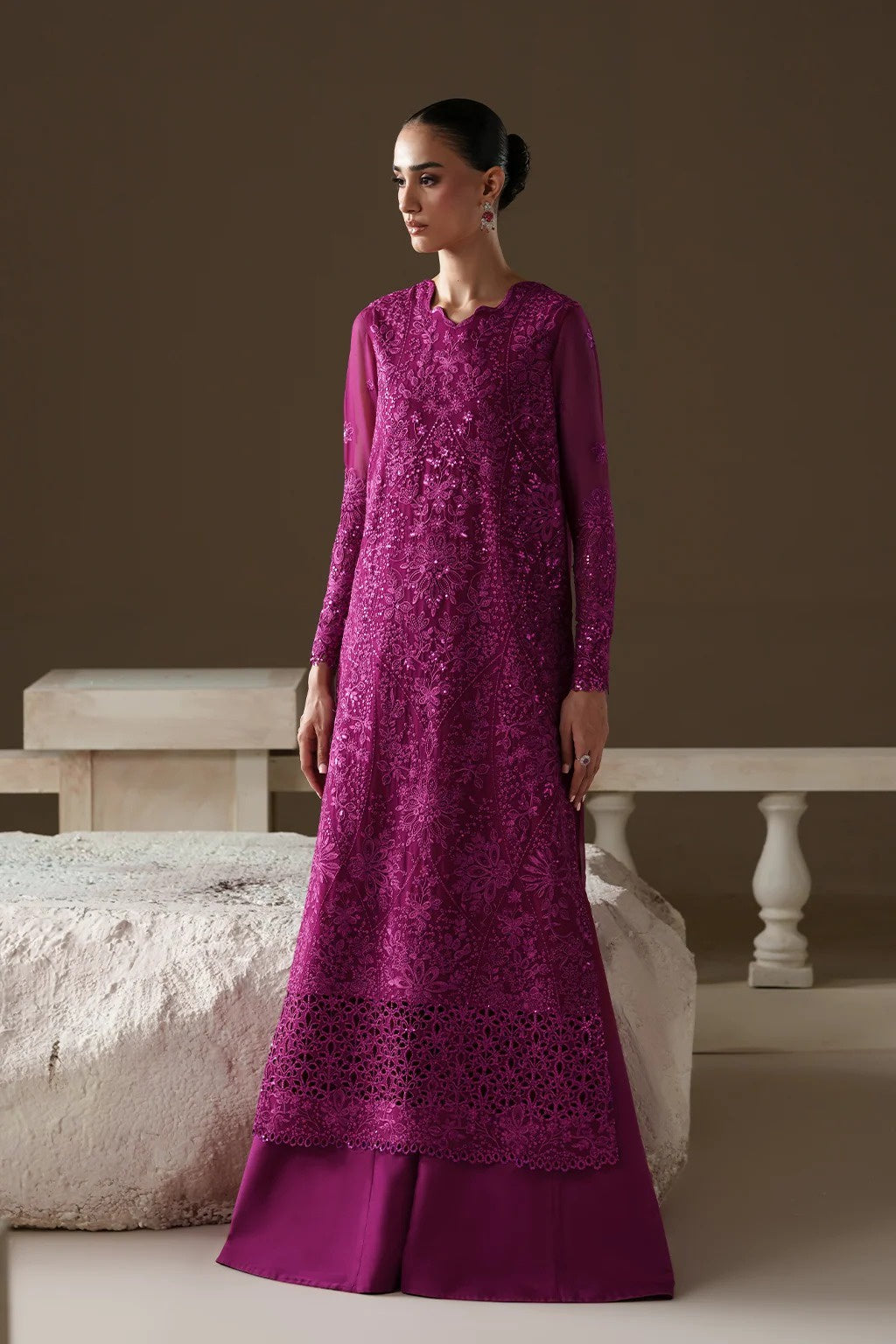 CHIFFON - EMAAN ADEEL - MODERN HEIRLOOM - ROSE MEMOIR