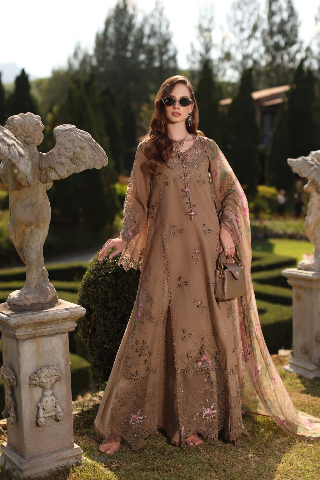 LAWN - NOOR BY SAADIA ASAD - SCHIFFLI - D8 - A - Selene
