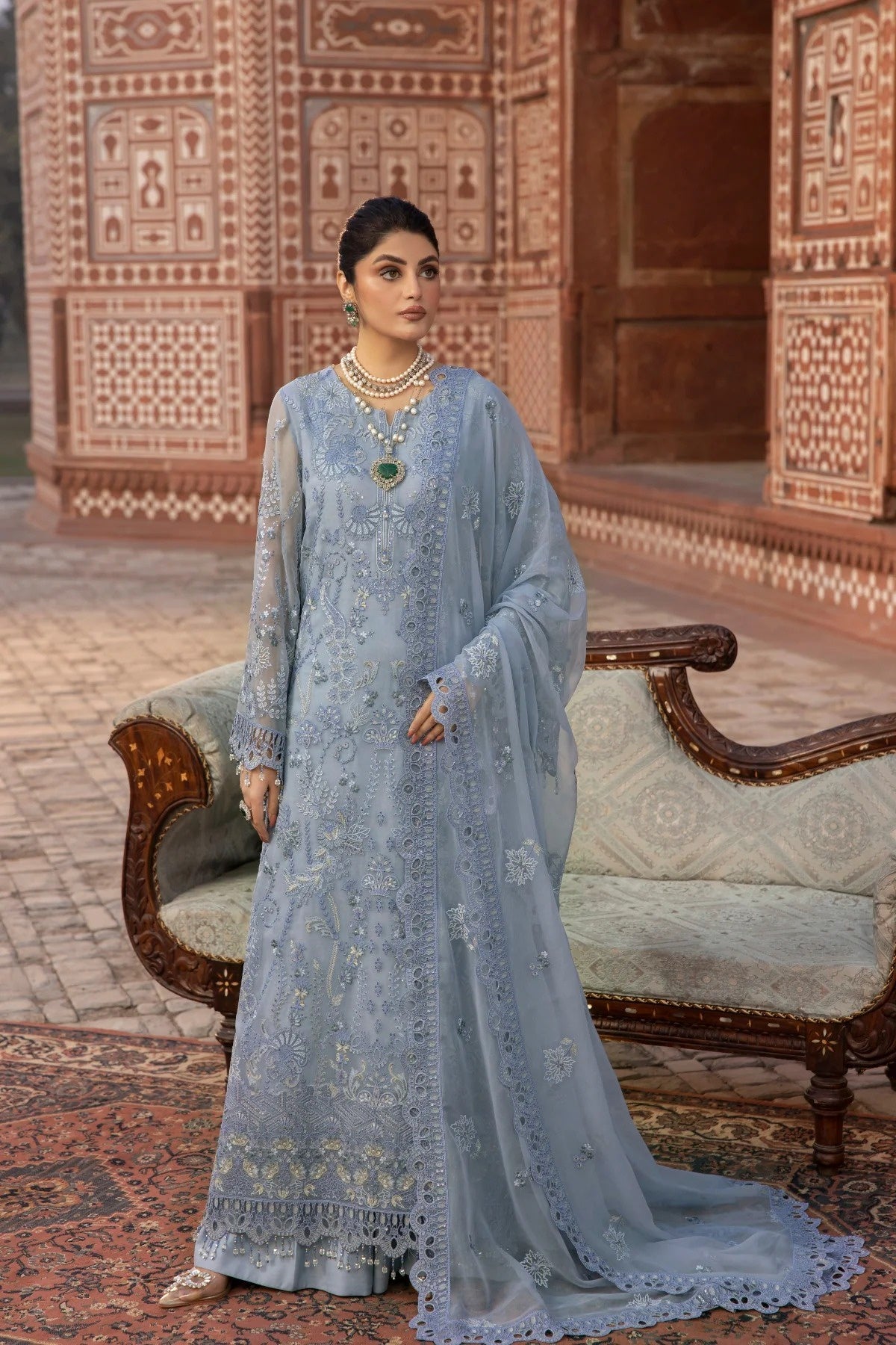 CHIFFON - LAVISH - DILKASH -BLUE HAZE