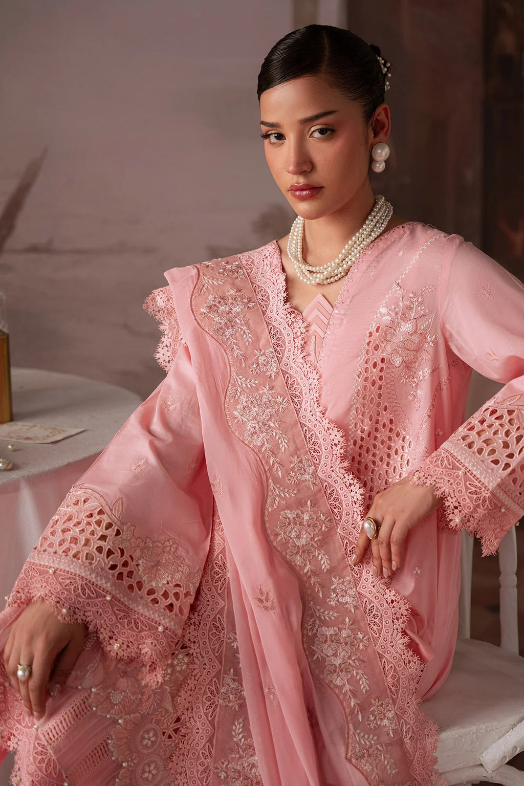 Lawn - Nureh - Feya - Embroidered 26 - FE-22 - Mia