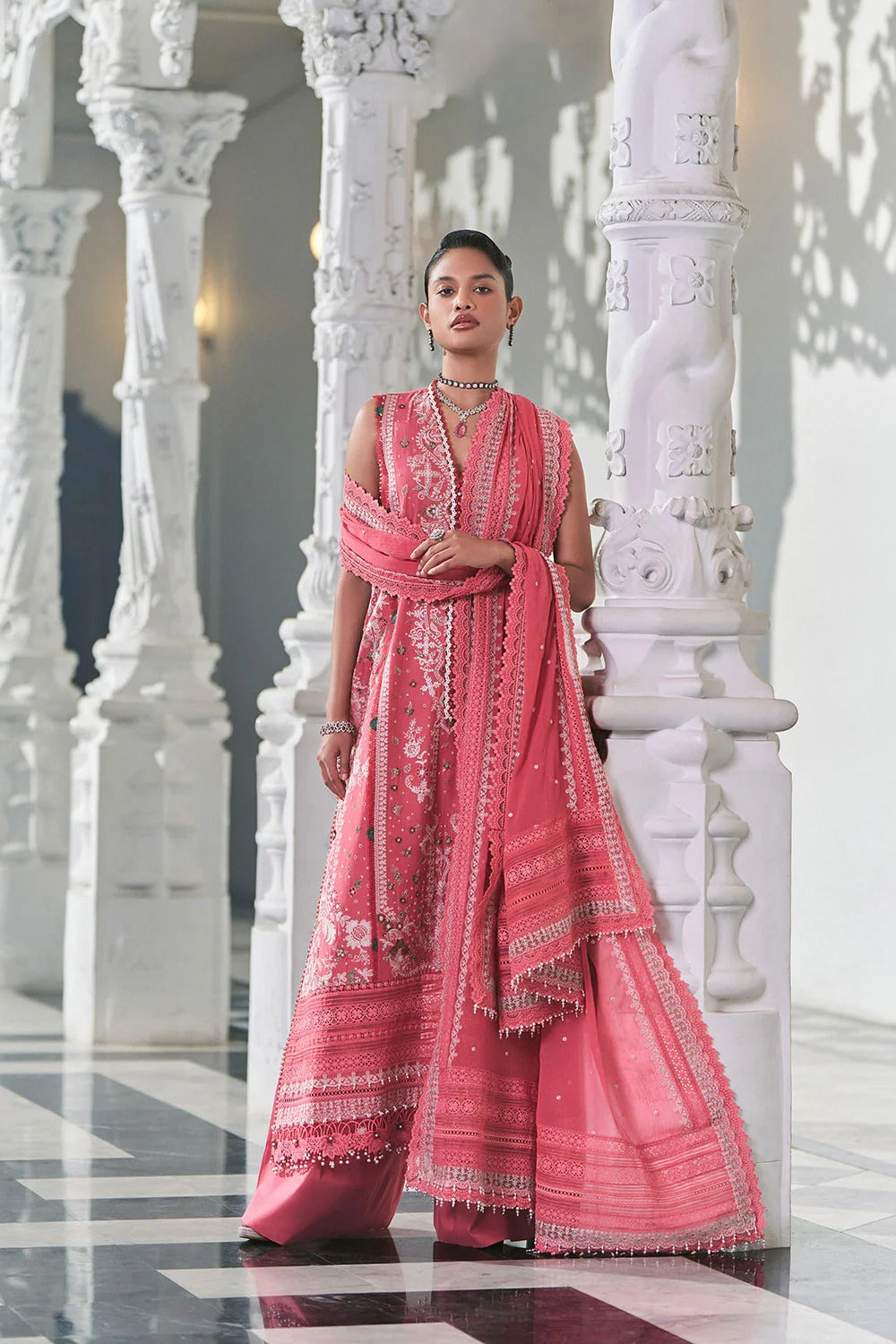 Design 8B Luxury Lawn Eid Edition 2026 Unstitched LEE26-8B