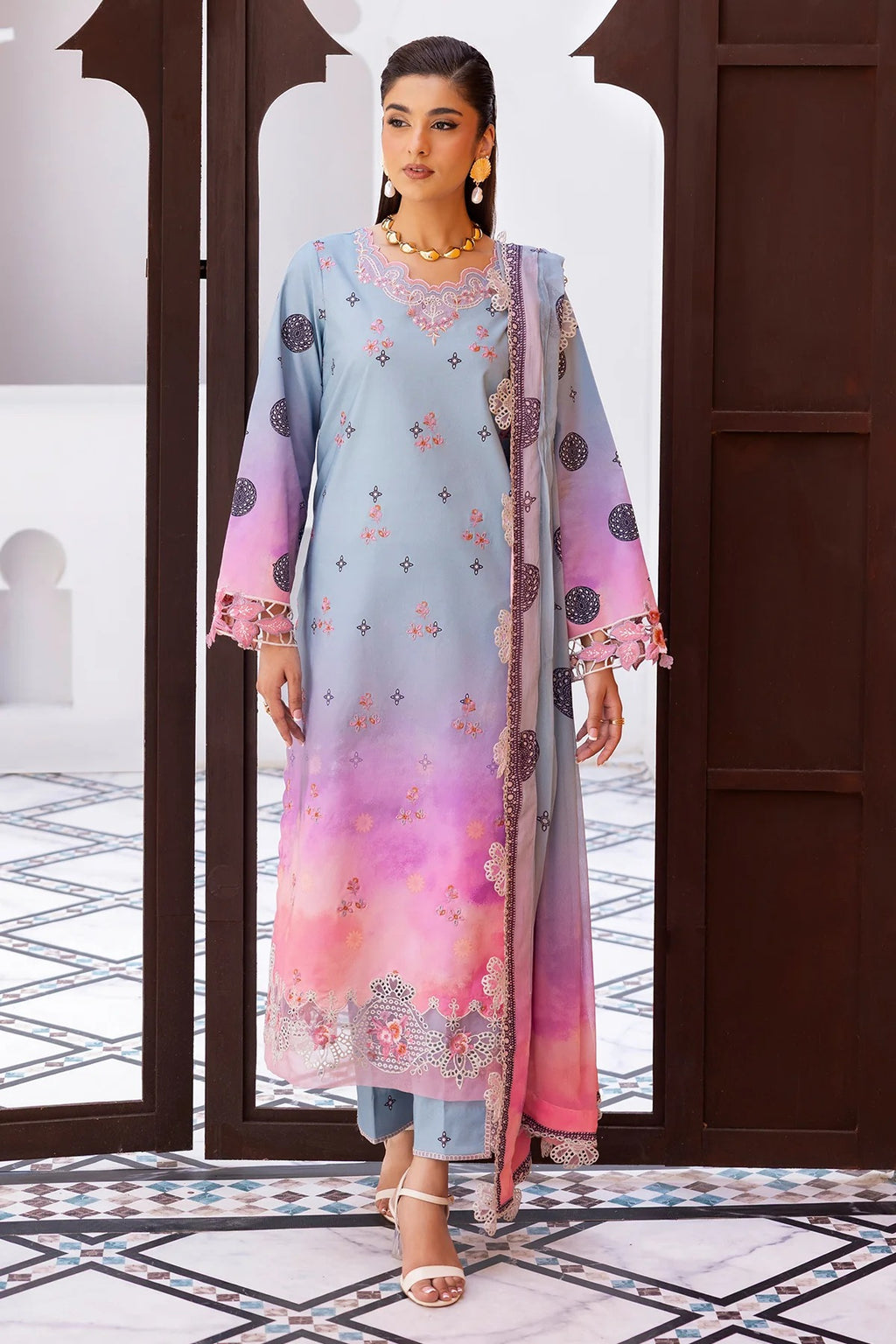 Lawn - Charizma - Embroidered 26 - CRB6-23