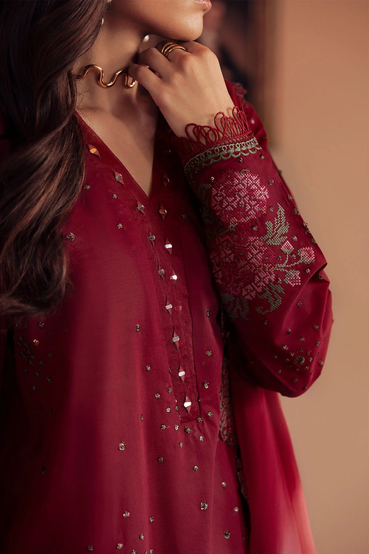 Lawn - Nureh - Feya - Embroidered 26 - FE-07