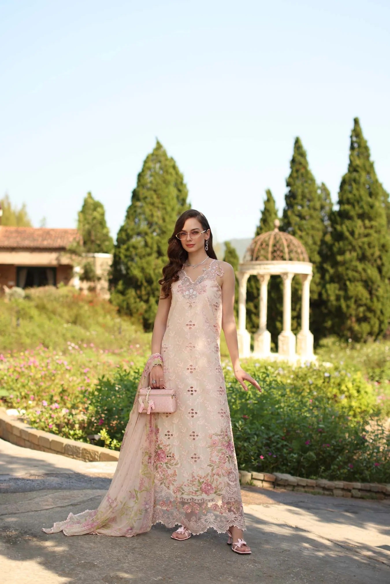 LAWN - NOOR BY SAADIA ASAD - SCHIFFLI - D7 - A - Florine