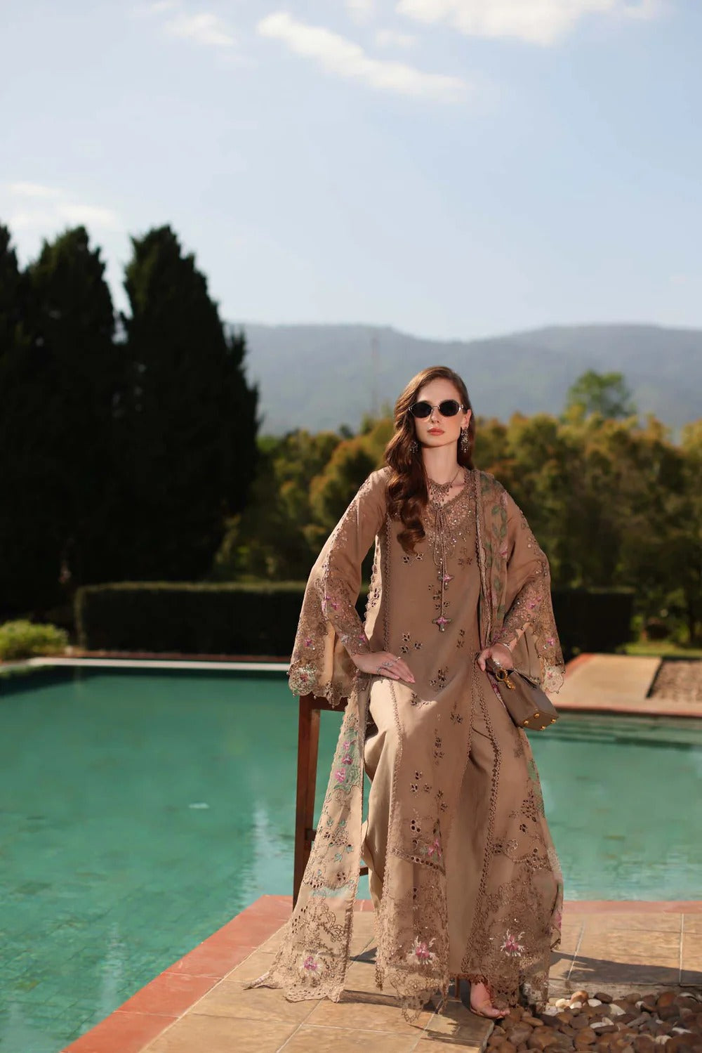 LAWN - NOOR BY SAADIA ASAD - SCHIFFLI - D8 - A - Selene