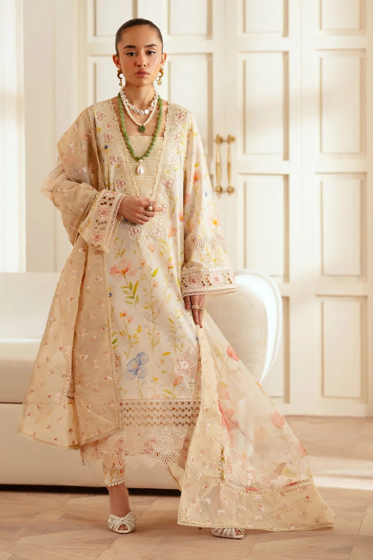 Lawn - Nureh - Feya - Embroidered 26 - FE-02