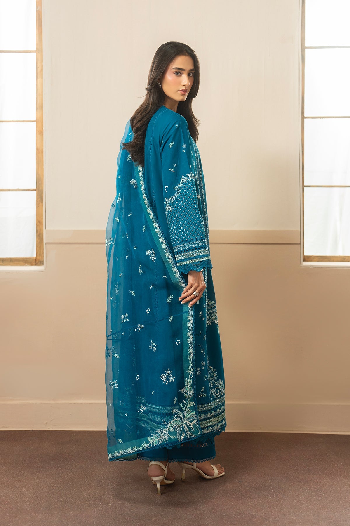 Lawn - Ayzel - The Whisper - Embroidered 26 -Olive