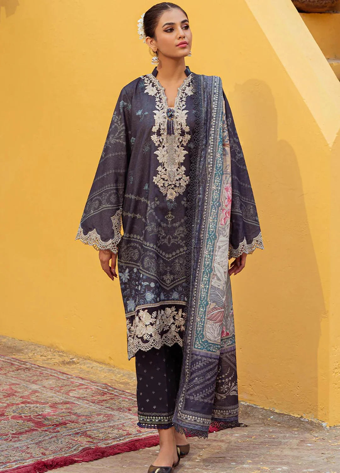 LAWN - ZARQASH - TRESOR LEXURY LAWN'25 - ZQ 5B - (SALE)